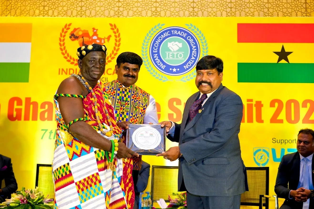 With Ghanian Deligation at IATC Event including Kingdom Exim's James Kwame Rajamani, James Rajamani, James Gnanaraj Rajamani, and Immanuel Rajamani